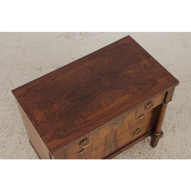 Baker French Empire Walnut File Drawer Chest For Sale - Image 10 of 16