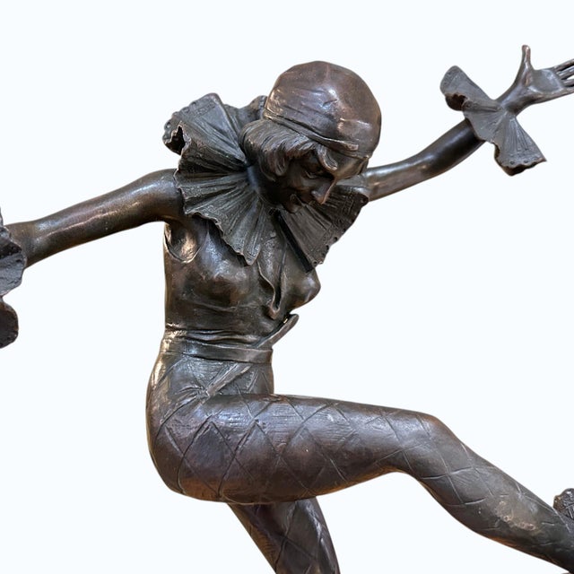 Bronze sculpture of a dancing female by German artist A. Titze. Not much is known about the artist other than born in the...