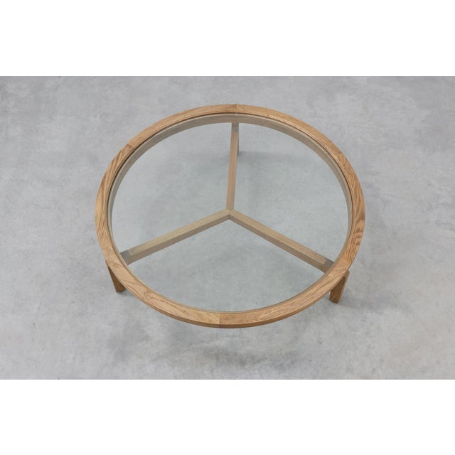 Modern Table in Ceder Wood and Glass, Italy, Late 20th Century For Sale - Image 9 of 13