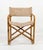 Mid-Century Modern Folding Director Chair in Bamboo and Fabric, Italy, 1960s For Sale - Image 6 of 11