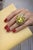 Bochic “Orient” Vintage Amethyst, Lemon Quartz & Citrine Ring - 18K Gold & Silver For Sale In New York - Image 6 of 14