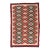 Vintage Navajo Folk Handmade Wool Beige, Red & Tan Rug For Sale