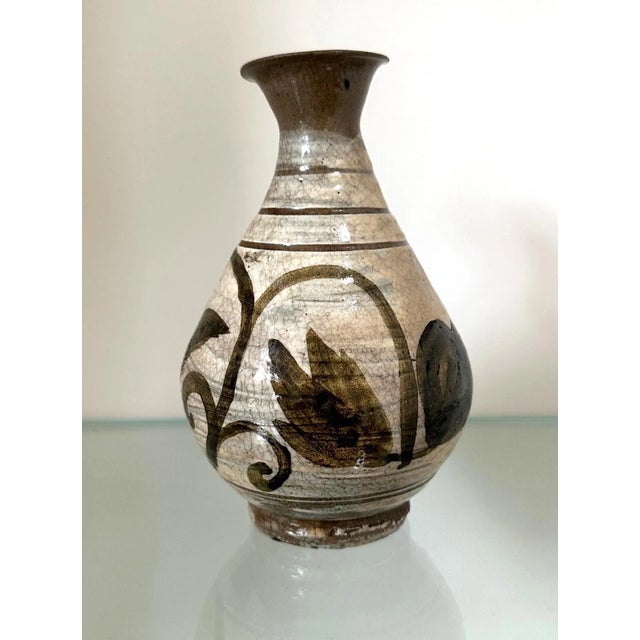 Korean Glazed Ceramic Vase Buncheong Ware Joseon Dynasty For Sale In Atlanta - Image 6 of 12