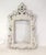 Vintage Rococo Style Silver-Plated Plum Red Framed Wall Mirror. For Sale - Image 11 of 12