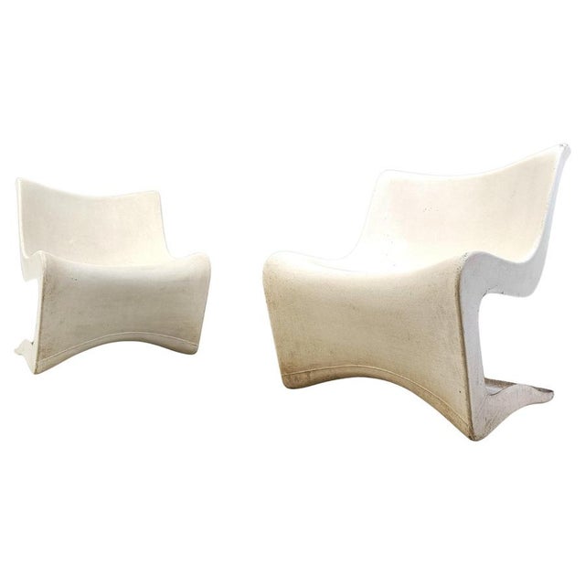 Silène Lounge Chairs by M Borgnat for Clairitex, 1960s, Set of 2 For Sale - Image 10 of 10