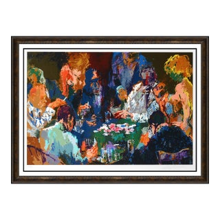 2004 International Poker Modern Green Serigraph LeRoy Neiman For Sale