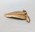Napier Vintage 1950s Signed Napier Goldtone Ribbed Leaf Curled Stem Brooch For Sale - Image 4 of 6