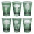 ARTEL Mushrooms Collection Tumblers in Sage - Set of 6 For Sale