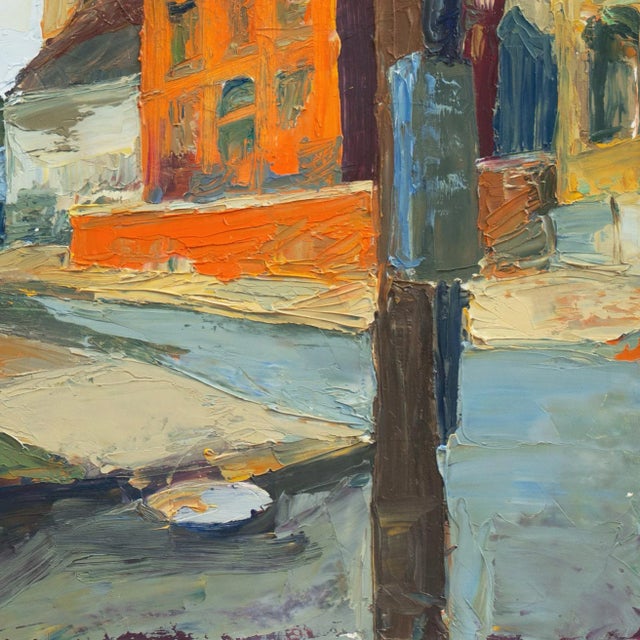 1990s 'Urban Scene, Philadelphia' by Heather Foster, 1991, New Mexico, Pennsylvania Academy of Fine Arts, Maryland College of Art For Sale - Image 5 of 8
