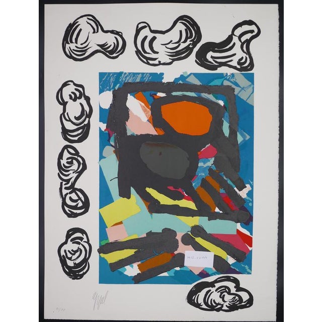 Contemporary Karel Appel, Tantrika, 51/75, 1985, Lithograph For Sale - Image 3 of 3