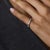 Mid Century Baguette and Round Diamond Platinum Half Eternity Band, Size 4.5 For Sale In Los Angeles - Image 6 of 7