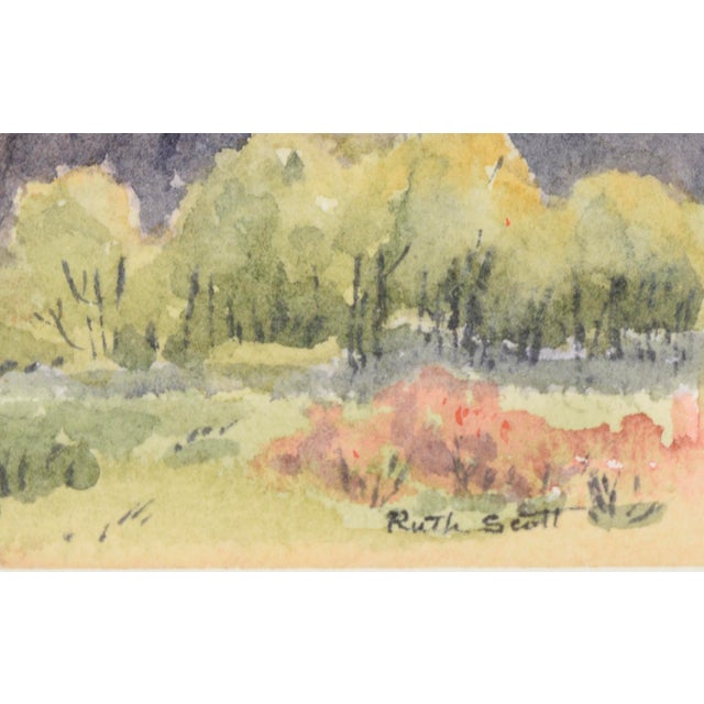 Paint "Out West" Rocky Mountain Landscape by Ruth Scott For Sale - Image 7 of 9