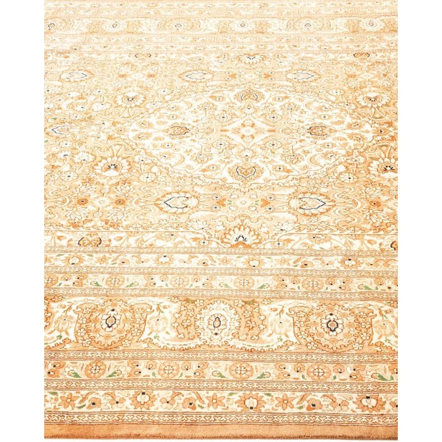 Solo Rugs Mogul, One-of-a-Kind Hand-Knotted Area Rug - Yellow, 6' 1" x 9' 5" For Sale - Image 4 of 8