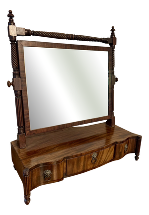 Antique Victorian Mahogany Swing Mirror, 1860s