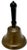 Very Large Size Authentic Antique Late 19th Century American Brass Schoolhouse Bell - 11 Inches Tall For Sale - Image 15 of 18