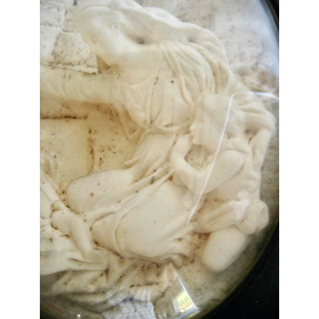 Mid 19th Century Virgin Mari and Child Meershaum Bas Relief Frame 19 Century For Sale - Image 5 of 10