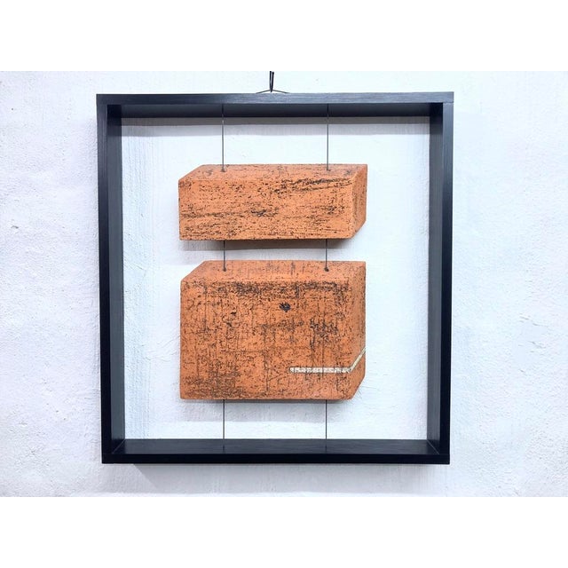 Framed Terracotta Wall Sculpture, 1980s For Sale - Image 18 of 18