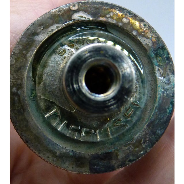 Antique French Glass Electrical Insulator Lamp Finial For Sale - Image 4 of 6