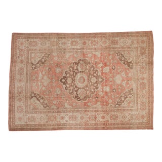 Vintage Distressed Oushak Carpet - 6'10" x 10' For Sale