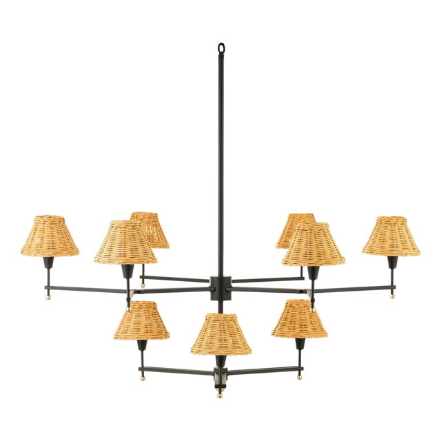 Catalina Chandelier With Shades by Lowcountry Originals For Sale