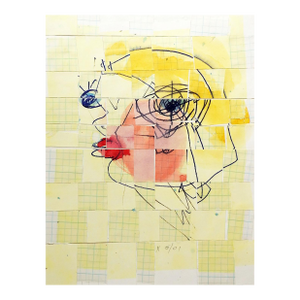 Mixed Media Abstract Portrait Collage