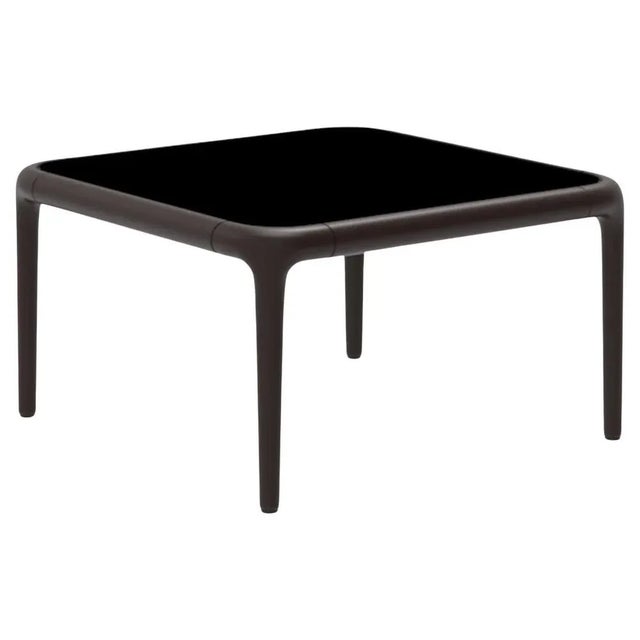 Metal Xaloc Chocolate Coffee Table 50 with Glass Top by Mowee For Sale - Image 7 of 7