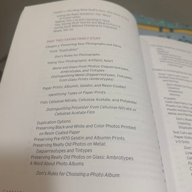 Saving Stuff: How to Care for and Preserve Your Collectibles, Heirlooms, and Other Prized Possessions Book For Sale - Image 4 of 5