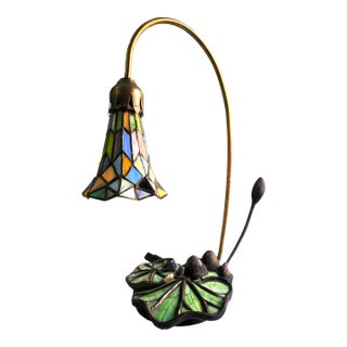 1970s Art Nouveau “Lotus Flower” Table Lamp For Sale