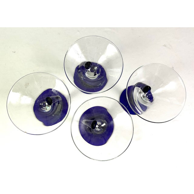 1990s 1990s Libbey-“Bravura”-Stylish, Modern Martini Glasses – Set of Four For Sale - Image 5 of 5