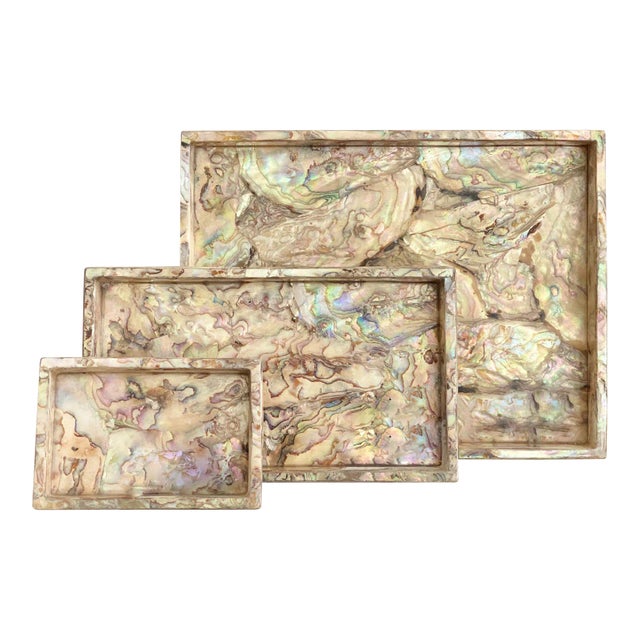 Pigeon & Poodle Adana Rectangular Nesting Trays - Set of 3 For Sale