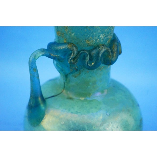 Iridescent Scavo Murano Glass Vase Jug attributed to Cenedese / Toso, 1960s For Sale - Image 18 of 18