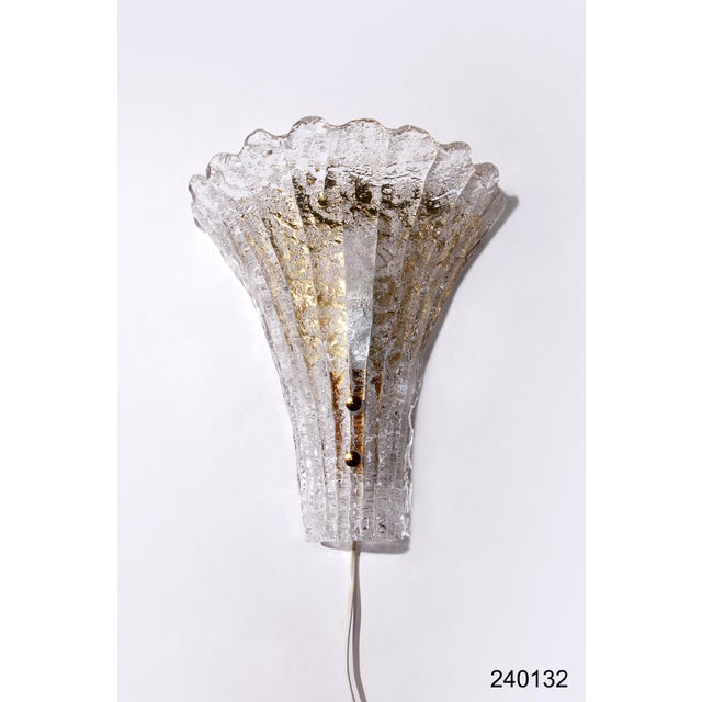 Large Model 36 Wall Lamp by Carl Fagerlund for Orrefors, Sweden, 1960s For Sale - Image 9 of 13