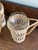 Vintage Rattan Wrapped Glasses and Pitcher - Set of 8 For Sale - Image 4 of 6