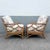 David Francis Boho Chic Rattan Chippendale Style Lounge Chairs by David Francis - A Pair For Sale - Image 4 of 10