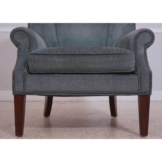 Pair of Lexington Upholstered Marissa Wing Chairs For Sale - Image 10 of 18