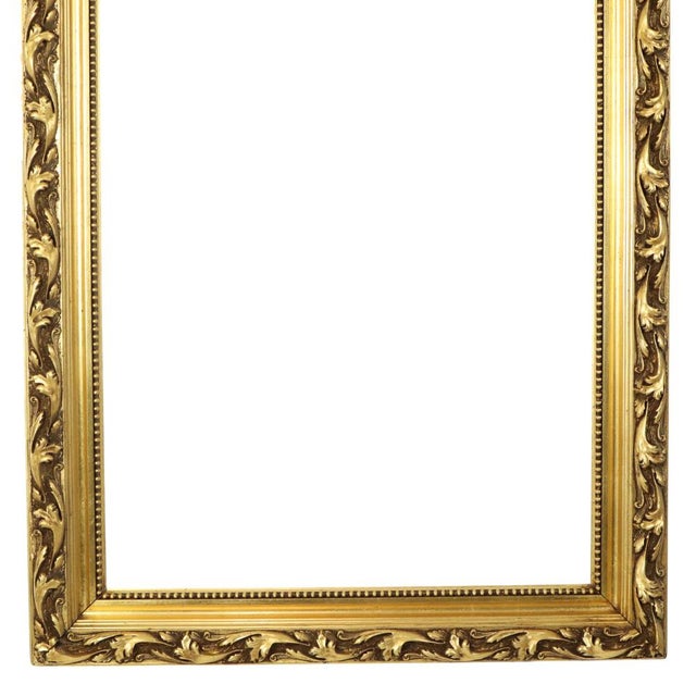 Antique Baroque Style Gold Leaf Gilded Pine Frame For Sale - Image 4 of 18
