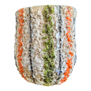Lava Glaze Pottery Vase Mid-Century-Modern