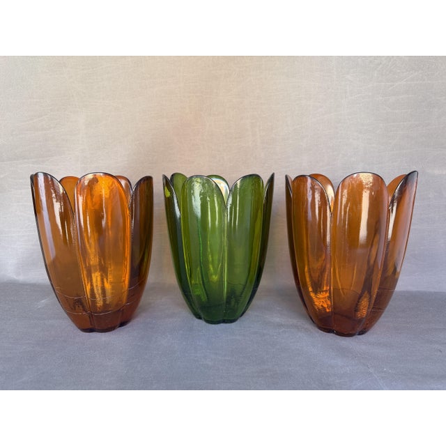 Vintage Handmade Recycled Glass Vases, San Miguel, Spain, 1970s, Set of 3 For Sale - Image 11 of 11