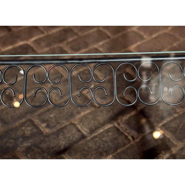 Metal Arthur Umanoff Wrought Iron Table For Sale - Image 7 of 9