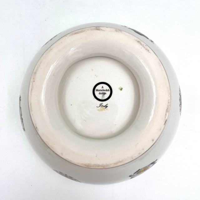 Late 20th Century Vintage Mottahedeh Footed Bowl Featuring Maps & Rivers of France For Sale - Image 5 of 11