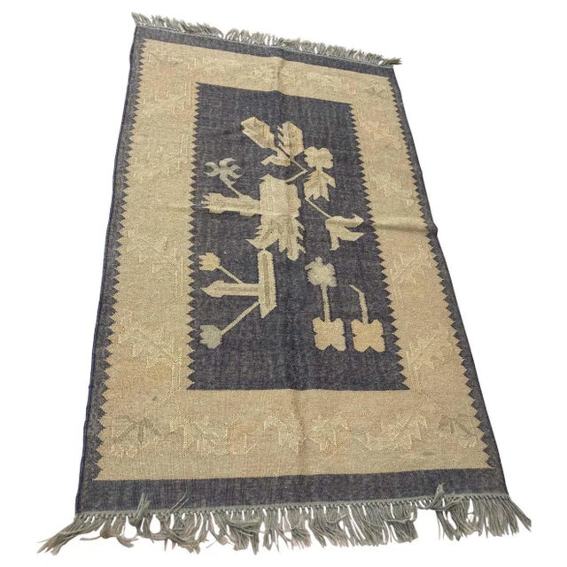 Vintage Small Ethnic Tribal Rug For Sale - Image 11 of 11