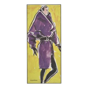 1987 French Fashion Print-Claude Montana, Matted