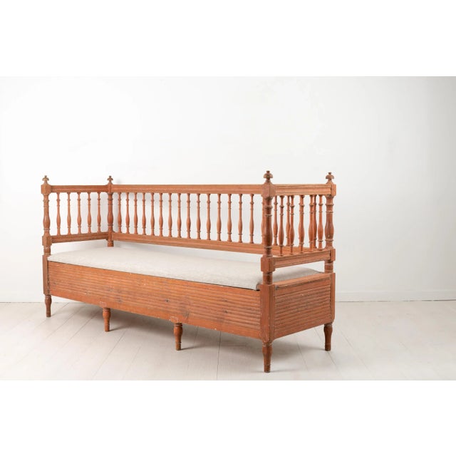 Early 19th-Century Swedish Gustavian Provincial Sofa For Sale - Image 4 of 15
