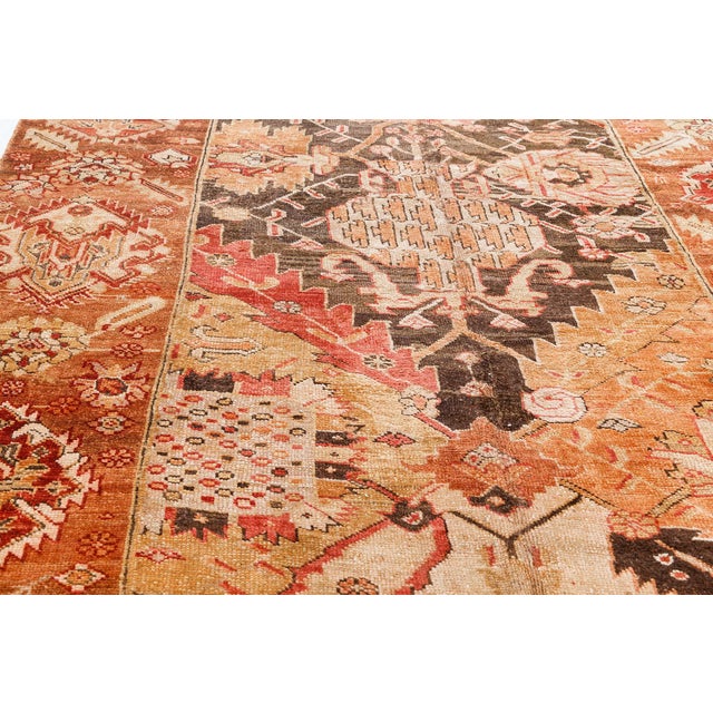Antique Turkish Oushak Runner For Sale - Image 4 of 8