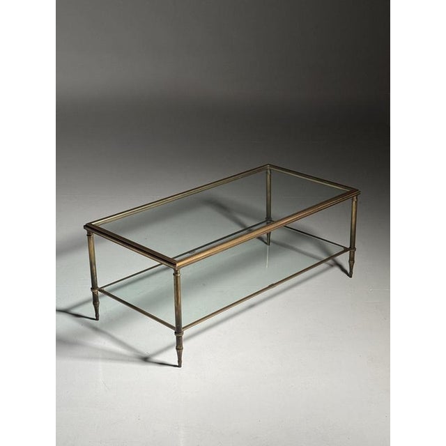 Mid-Century Glass Coffee Table For Sale - Image 3 of 18