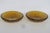 This beautiful Pair of 2 Bowls is made of glass. These lovely bowls have a wonderful Amber color with a central starburst...