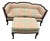 Loveseat Settee & Ottoman Set by Baker Furniture For Sale