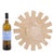 Glass A Gold Glass and Resin Sunburst Mirror, in the Manner of Line Vautrin. For Sale - Image 7 of 9