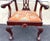 Nice quality mahogany Chippendale style armchairs from the early 20th century. This chair is a copy of a Philadelphia...