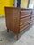 Brown Vintage 9 Drawer Wood Dresser For Sale - Image 8 of 10